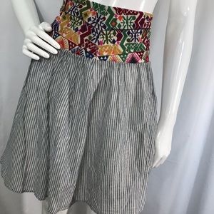 Signature studio lines mini skirt  waist interest
